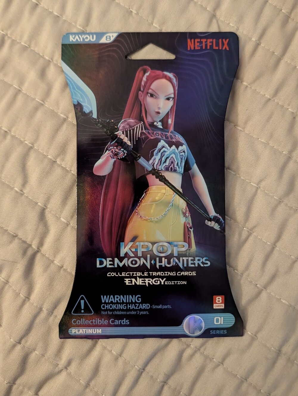 KAYOU KPop Demon Hunters Energy Edition Platinum Trading Cards Pack 8 Cards